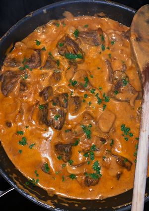 Une photo de Bœuf Stroganoff