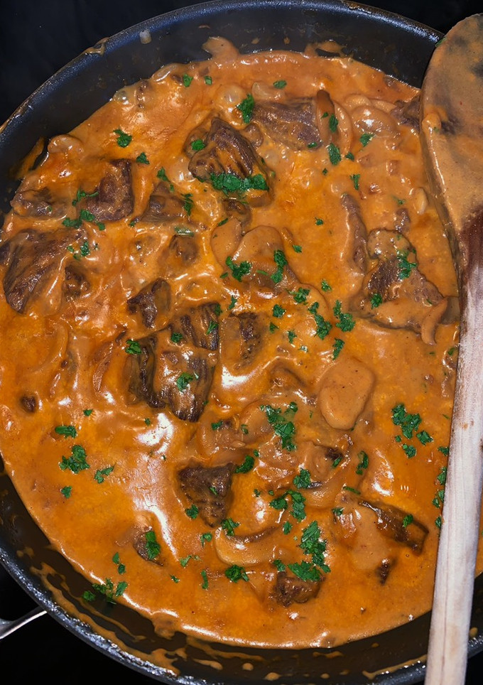 Une photo de Bœuf Stroganoff