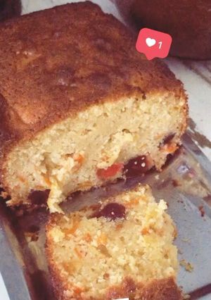 Una foto de Budín de quinoto y cerezas