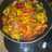 Pollo con vegetales y miel