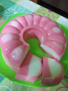 Foto resep Puding susu polkadot