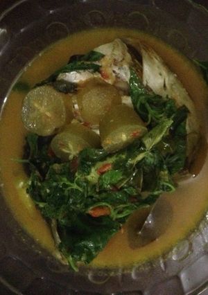 Foto resep Kepala Ikan patin daun kemangi