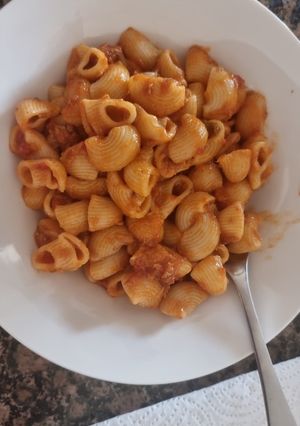 Una foto de Pasta tiburon con atún