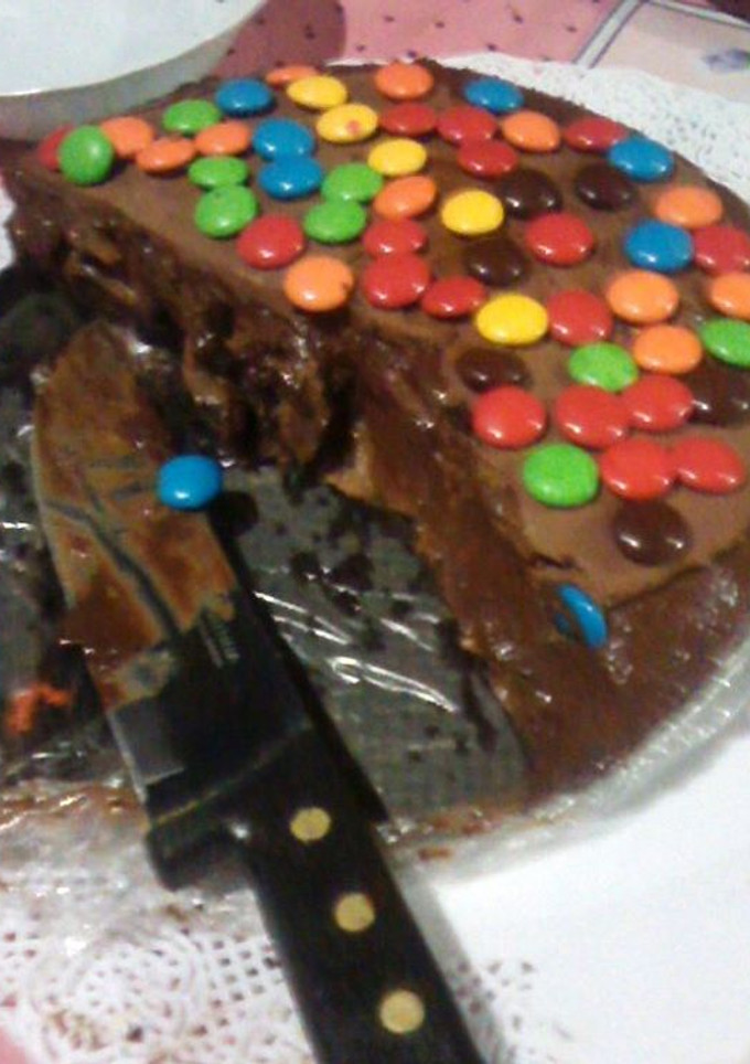 Una foto de Torta mousse de chocolate, rellena de dulce de leche