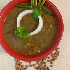 A picture of Black Chana Masala.