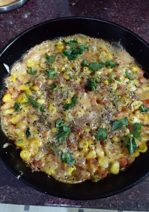 A picture of Cheesy sweet corn.
