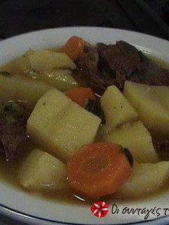 A picture of Beef soup.