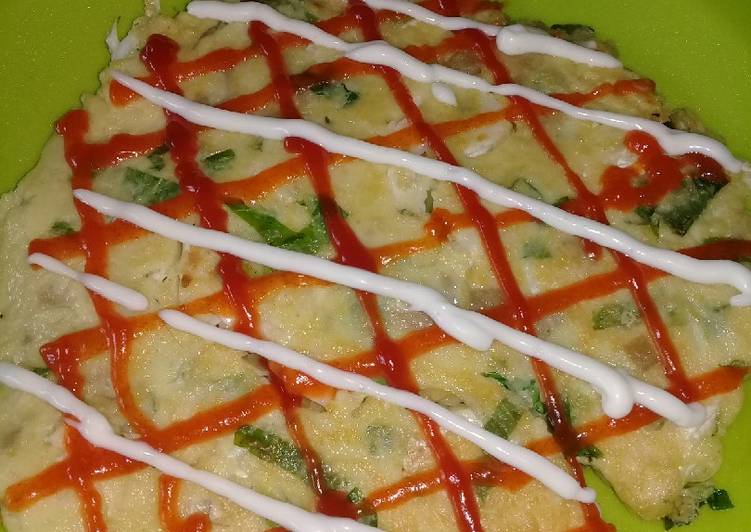 Resep Okonomiyaki (No Ribet) Anti Gagal