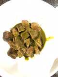 Capriolo al Matcha con contorno di patate al forno