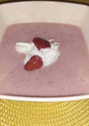 Hideg eperkrémleves🍓 recept fotója