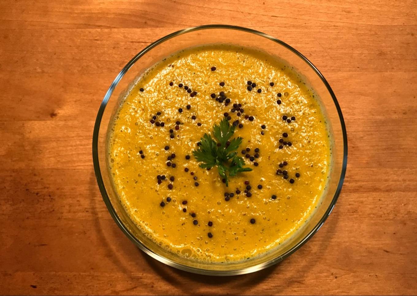 Crema de calabaza crudivegetariana