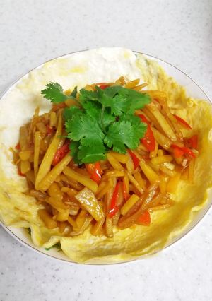 Foto resep Sambel goreng ubi jalar simple