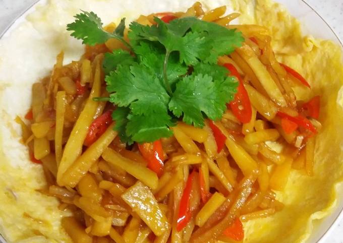 Anti Ribet, Bikin Sambel goreng ubi jalar simple Enak Dan Mudah