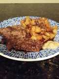 Brad's beef braised in stout with sweet potato and parsnip medly