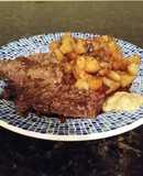 Brad's beef braised in stout with sweet potato and parsnip medly