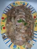 Solomillo a la cerveza con champiñones