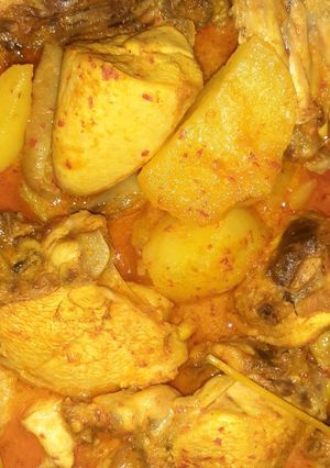 Foto resep Gulai ayam dan kentang pedas