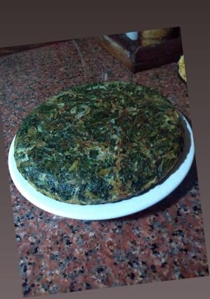 Una foto de Tortilla de acelga