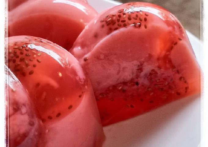 Resep Puding Mozaik Buah Naga Oleh Fatimatus Zahroh Ichsan Cookpad