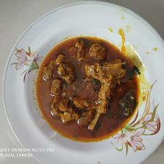 A picture of Mutton curry.