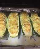 Zapallo italiano relleno de pollo