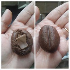 A picture of Chocolate coffee bean cookie.