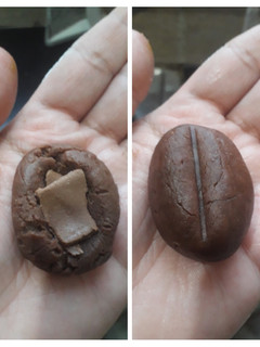 A picture of Chocolate coffee bean cookie.