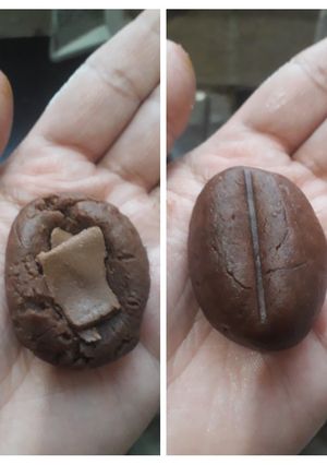 A picture of Chocolate coffee bean cookie.