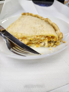 Una foto de Tarta rápida de pechuga y zanahoria