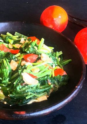 Foto resep Tumis Sawi Telur Asin