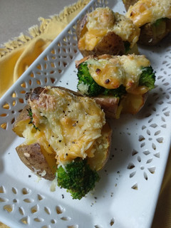Foto resep Baked Potatoes Broccoli n Cheese