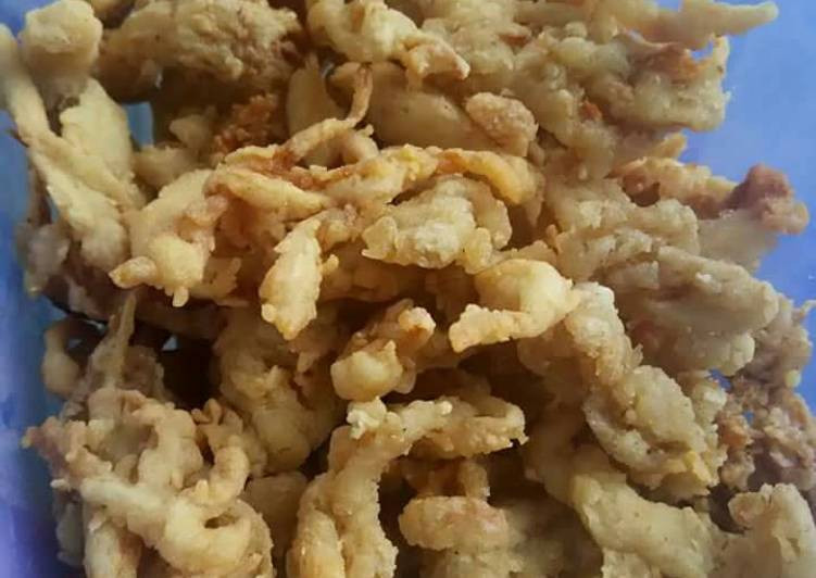 Foto Peyek Kacang Resep Jamur krispi  oleh Sii Trias Cookpad