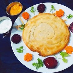 A picture of Afghani paratha.