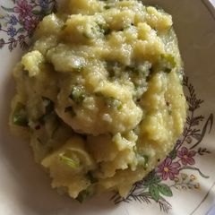 A picture of Palak Upma.
