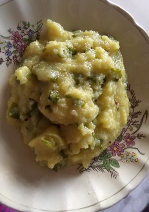 A picture of Palak Upma.