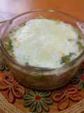Budín de tamal verde
