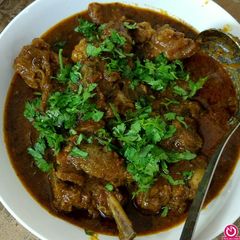 Bhuna mutton A picture of Bhuna mutton.