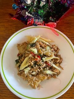 Hình của món Tép rang khế.