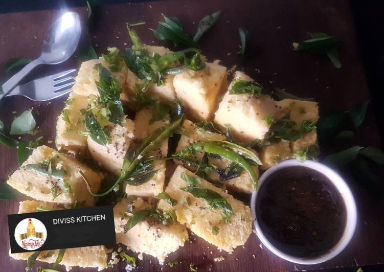 Recipe of Quick GUJARATI SPECIAL  SPONGY KHAMAN DHOKLA