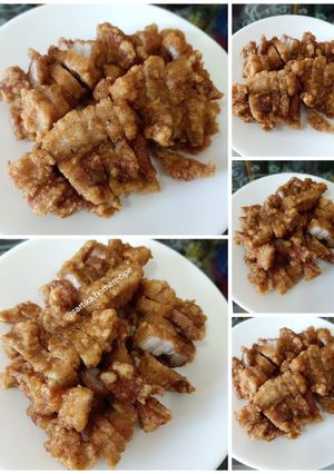 Foto resep Samcan goreng garing / fried pork belly ala me 🥰