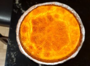 Una foto de Cheesecake o pay de queso keto