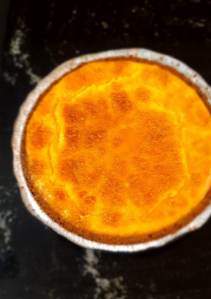 Una foto de Cheesecake o pay de queso keto