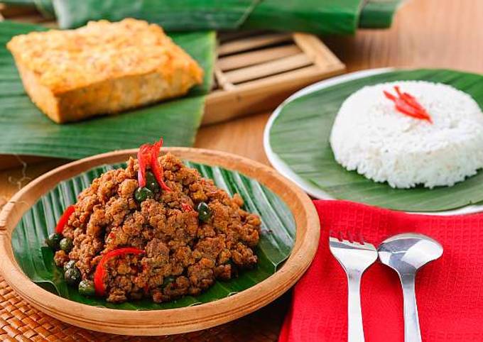 Sambal Goreng Oncom Leunca Pedas