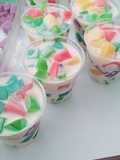 Gelatina de mosaico individual para fiesta