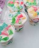 Gelatina de mosaico individual para fiesta