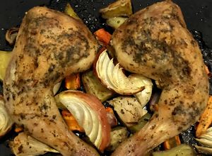 Foto resep Ayam Panggang Oven ~Enak ! (butter, oregano, parsley)