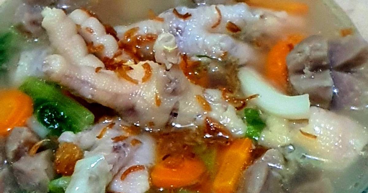 Resep 17 Sup Ceker Mix Bakso Daging Mudah dan Praktis Dihidangkan