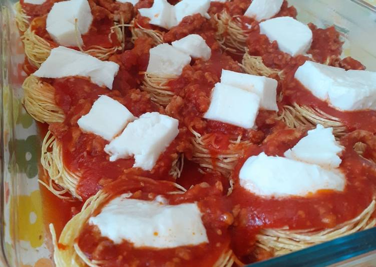 Nidi di tagliatelle
