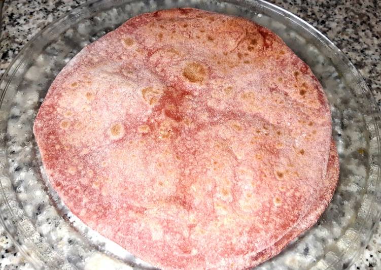 Recipe of Any-night-of-the-week Beetroot chapati