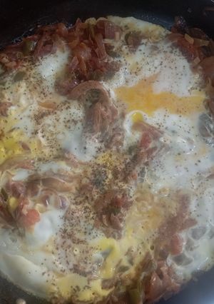 صورة لوصفة شكشوكة 🍲🧅🍅 🫑